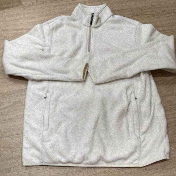 Amazon essentials White Quarter-Zip Sweater M - Picture 1 of 2